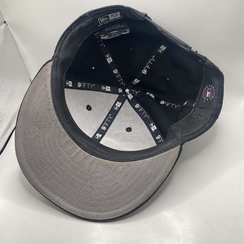 Los‎ Angeles Dodgers Hat Blackout New Era Black 9Fifty SnapBack Cleaned VGC - Picture 8 of 10